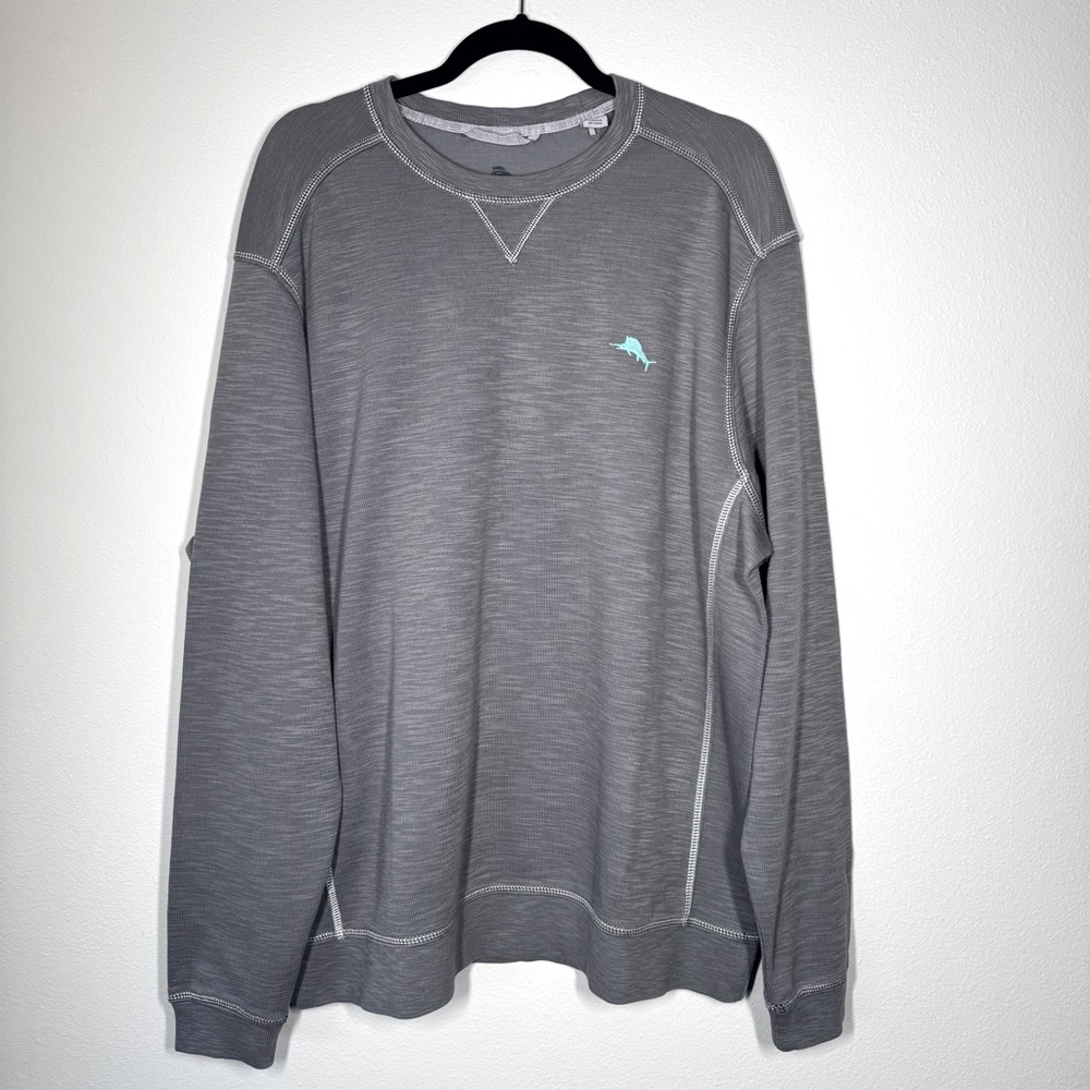 Tommy Bahama Tobago Bay Crew Neck XL Beach Long Sleeve Shirt